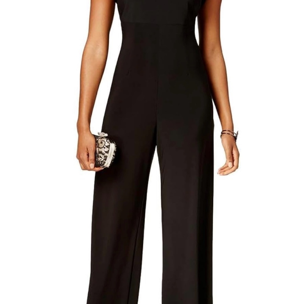 Night Way Black Wide Leg Jumpsuit